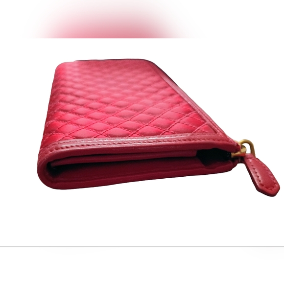 Prada Quilted Tessuto Zip-Around Long Wallet – Red W/ Box And Auth Card! - Picture 8 of 10